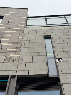 building with cladding defects